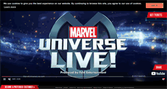 Desktop Screenshot of marveluniverselive.com